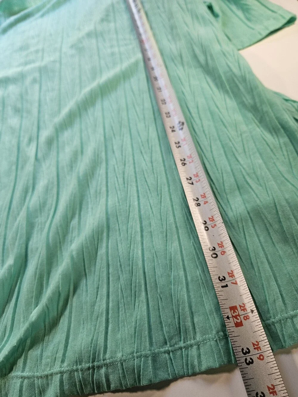 Catalina teal cream tunic style swim cover up crochet trim 1X beach pool lake